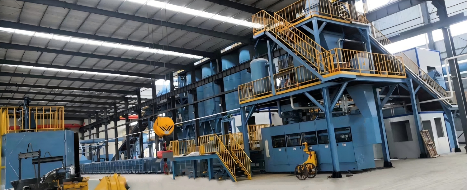 AUTOMATIC FLASKLESS SAND MOLDING PRODUCTION LINE