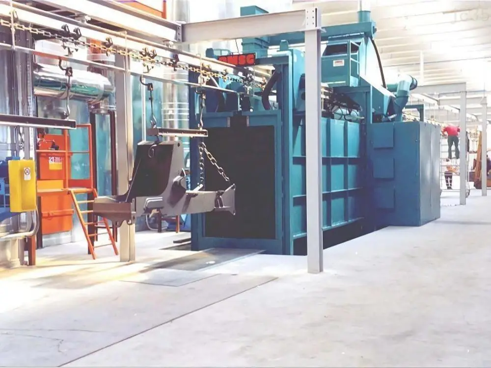 Pass through monorail shot blasting machine  Catenary suspension shot blasting machine-3 (6).jpg