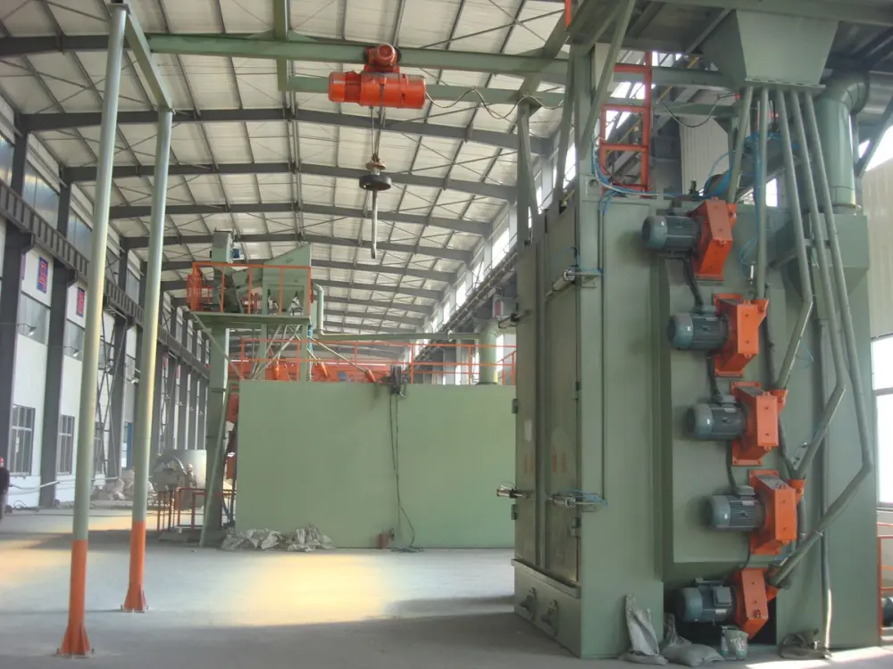 Hook Type Shot Blasting Machine  Spinner Hanger Type Shot Blasting Machine  hoist type shot blast mach ( (6)2la