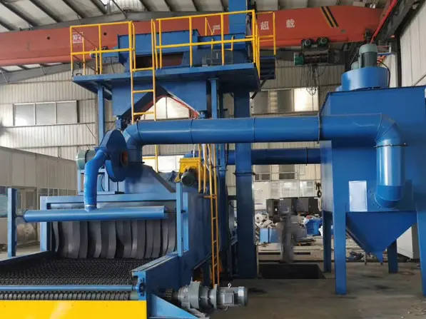 Mesh Belt Shot Blasting Machine provide high volume production and cost effective performance for deburring, cleani (8)zqn