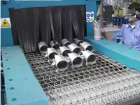 Mesh Belt Shot Blasting Machine provide high volume production and cost effective performance for deburring, clea (3)h4a