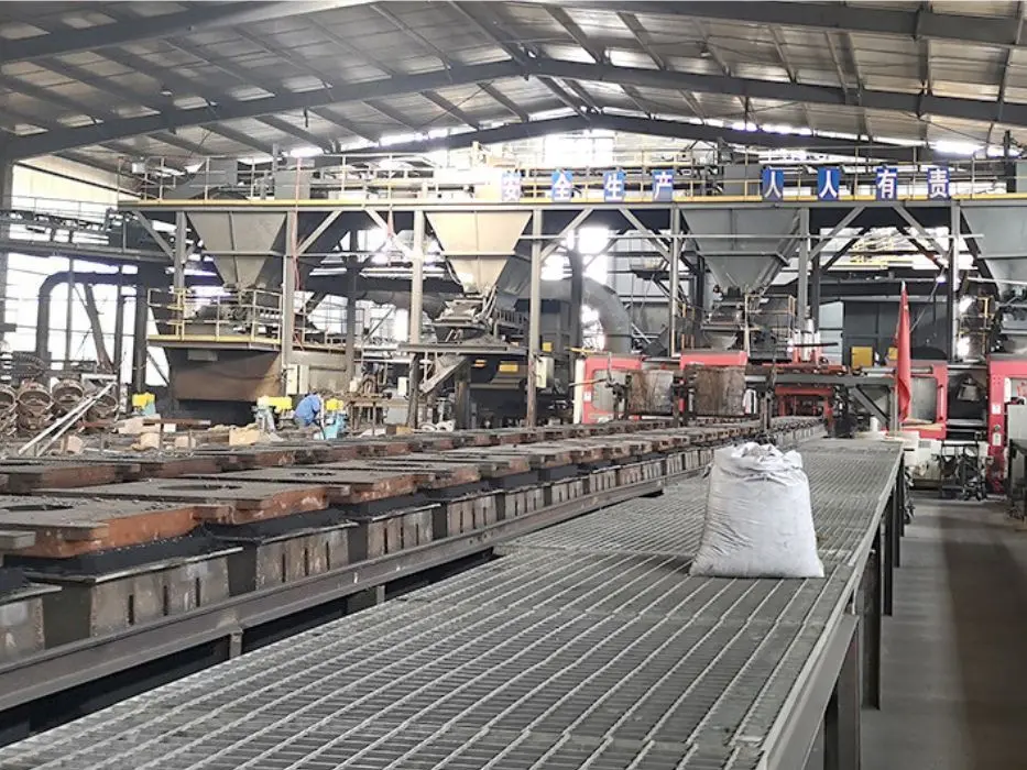 Automatic Claygreen sand moulding production line Horizontal Flaskless Molding Machine (22)4ag