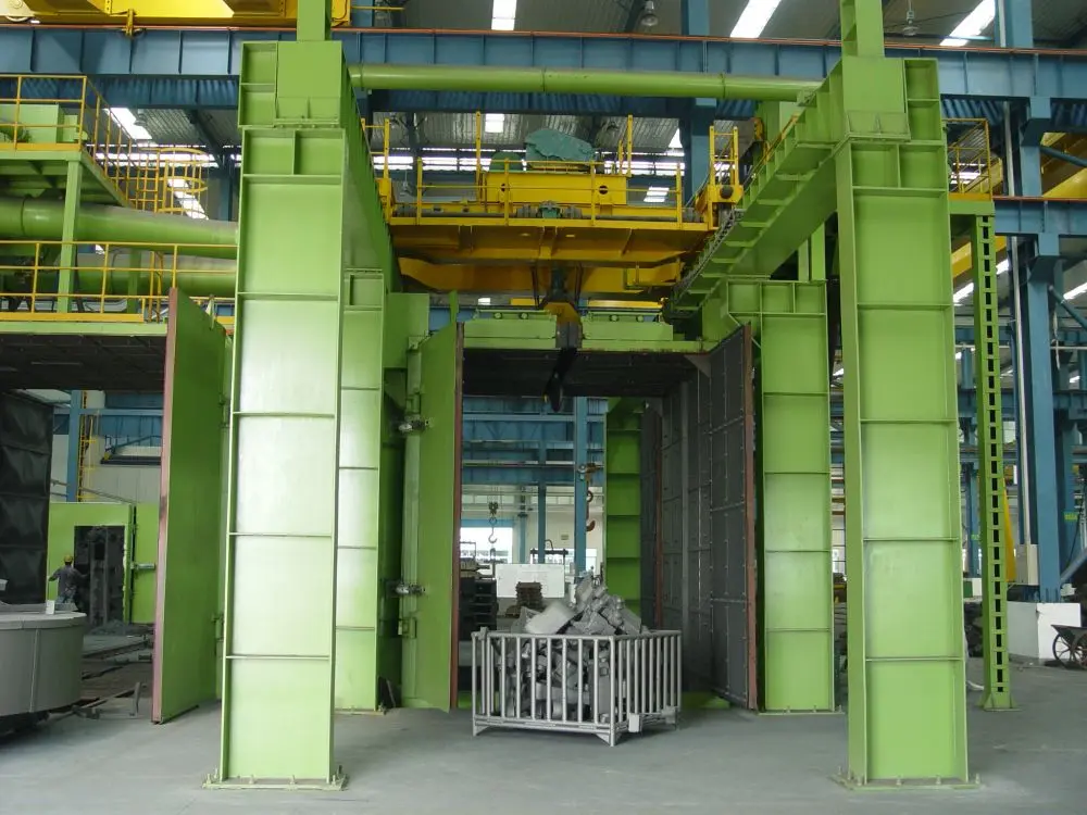 Hook Type Shot Blasting Machine  Spinner Hanger Type Shot Blasting Machine  hoist type shot blast mach ( (5)0qn