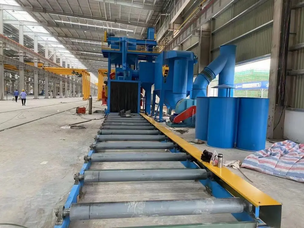 Pass Through Shot Blasting Machine  Roller Conveyor Shot Blaster (22)rtp