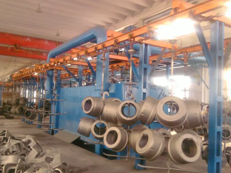 Pass through monorail shot blasting machine  Catenary suspension shot blasting machine (20)zjx