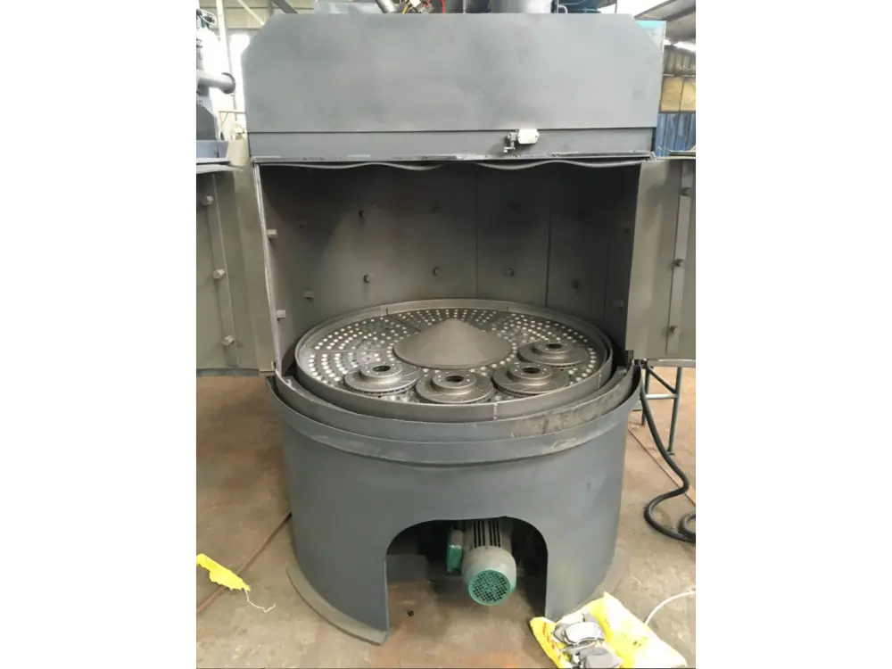 Rotary Table Shot Blasting Machine  Table type blasting machine  Automatic with a rotary table (1).png