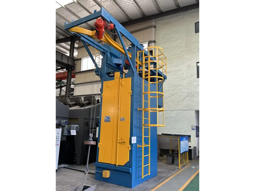 Steel Ball Shot Peening Machine Cleans Metal Surfaces Turbine Shot Blast Machine for Engine Singer Hook Shot Blasting Machine