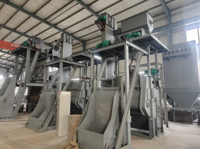 The crawler shot blasting machine application