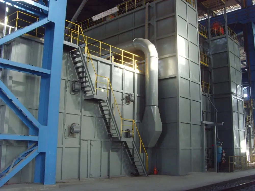 Trolley Type Shot Blasting Machine  Continuous Shot Blasting Machine with trolley (7)7ak