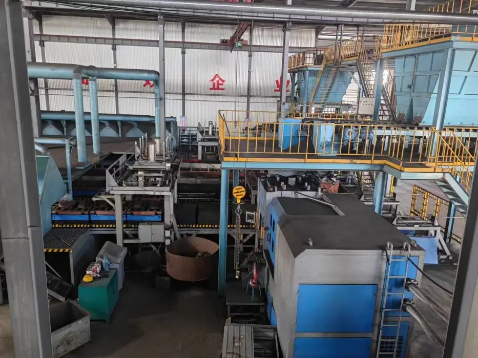 Automatic Claygreen sand moulding production line Horizontal Flaskless Molding Machine (23)7go