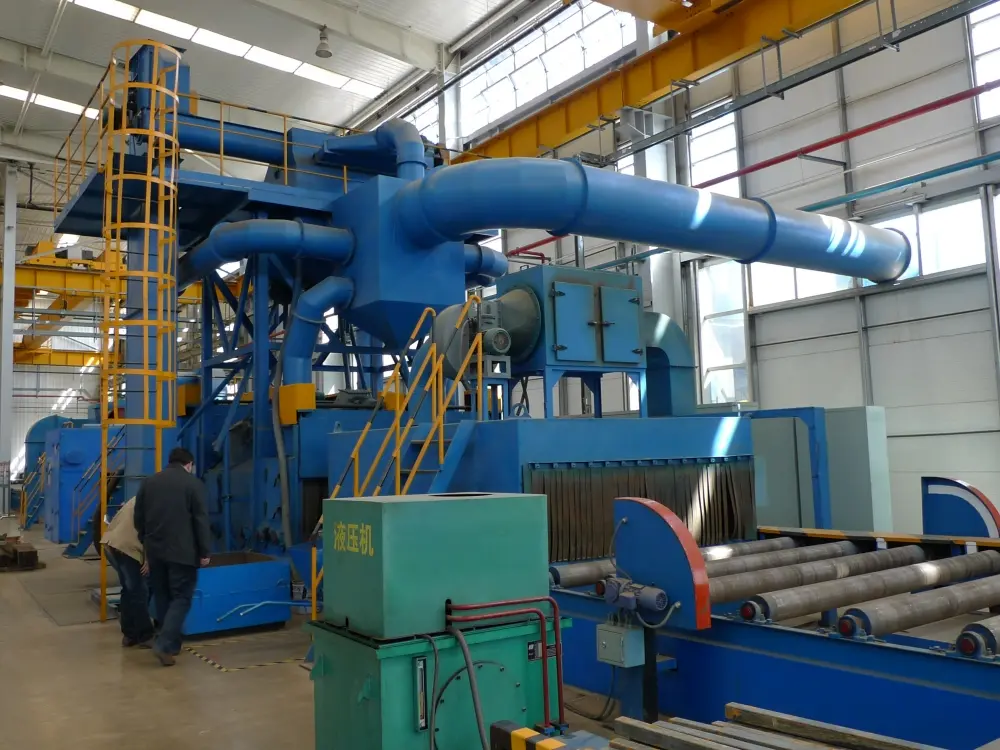 Pass Through Shot Blasting Machine  Roller Conveyor Shot Blaster (30)whr