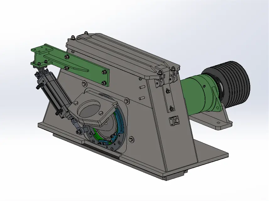 The working principle of turbine shot blasting machine