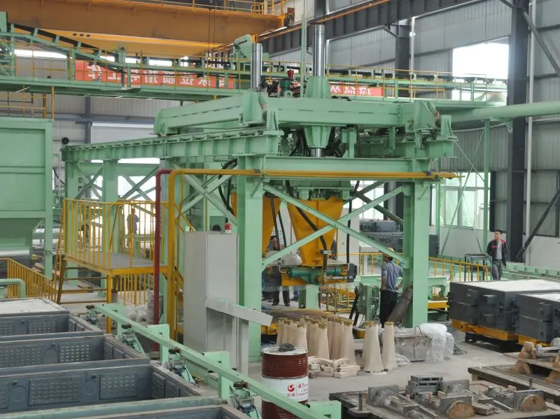 Vacuum Moulding  V-process Casting line  Vacuum sealed molding line (23)3sq