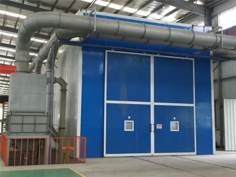 Industrial Sand Blasting BoothAbrasive Blast Booth And Spray Paint Booth1 (6)kwm