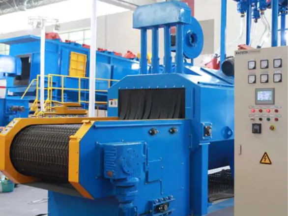 High Quality Auto Rust Removal Shot Blast Machine For Cleaning Metal Surface Wire Mesh Belt Shot Blasting Machine Price
