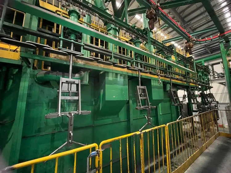 Pass through monorail shot blasting machine  Catenary suspension shot blasting machine (23)j6o