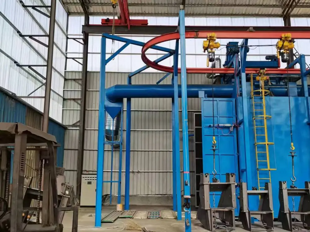 Pass through monorail shot blasting machine  Catenary suspension shot blasting machine-3 (2).jpg