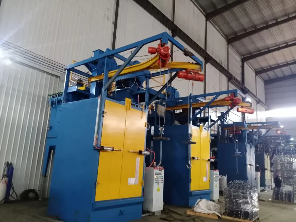 Hook Type Shot Blasting Machine  Spinner Hanger Type Shot Blasting Machine  hoist type shot blast mach (1)s65