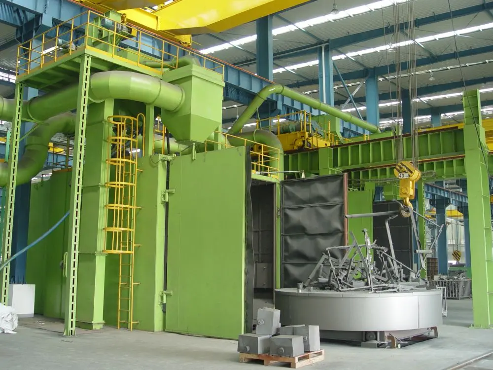 Large Scale Industrial Sandblasting Equipment For Sale/Trolley Shot Blasting Machine For Large And Heavy Castings Forging Parts