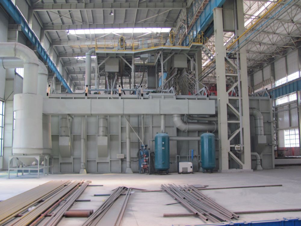 Trolley Type Shot Blasting Machine  Continuous Shot Blasting Machine with trolley (4)kzi