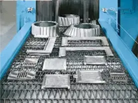Mesh Belt Shot Blasting Machine provide high volume production and cost effective performance for deburring, clea (6)ym7
