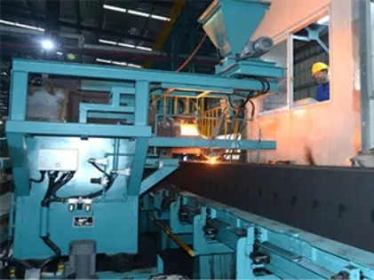Automatic Claygreen sand moulding production line Vertical Flaskless Molding Machine (21)gya