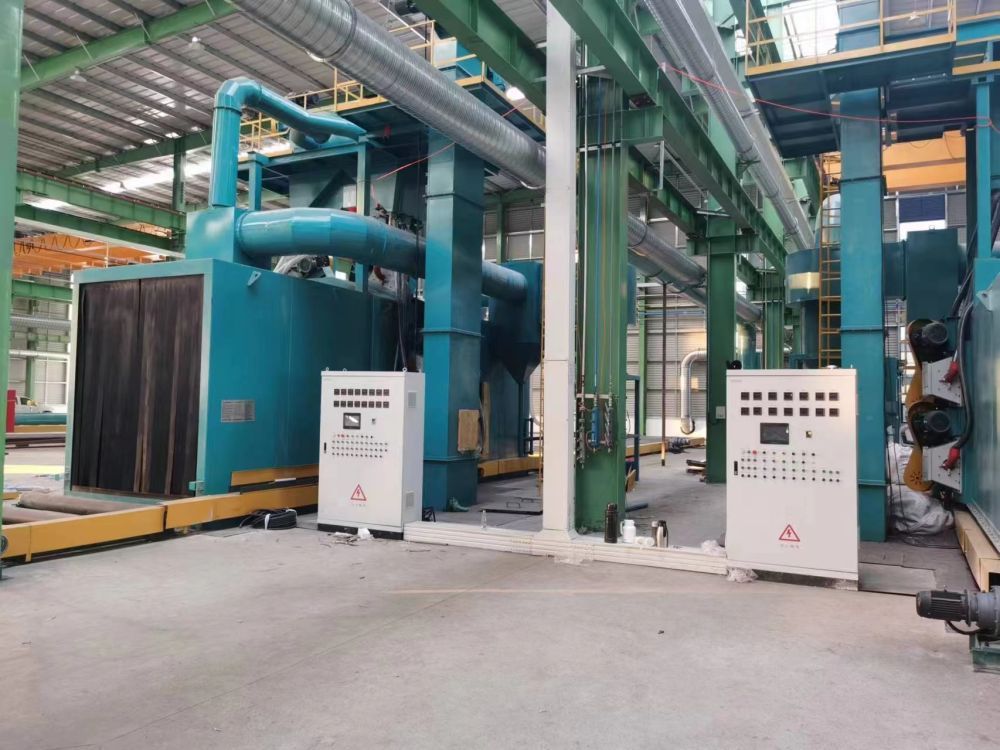Pass Through Shot Blasting Machine  Roller Conveyor Shot Blaster (25)u6k