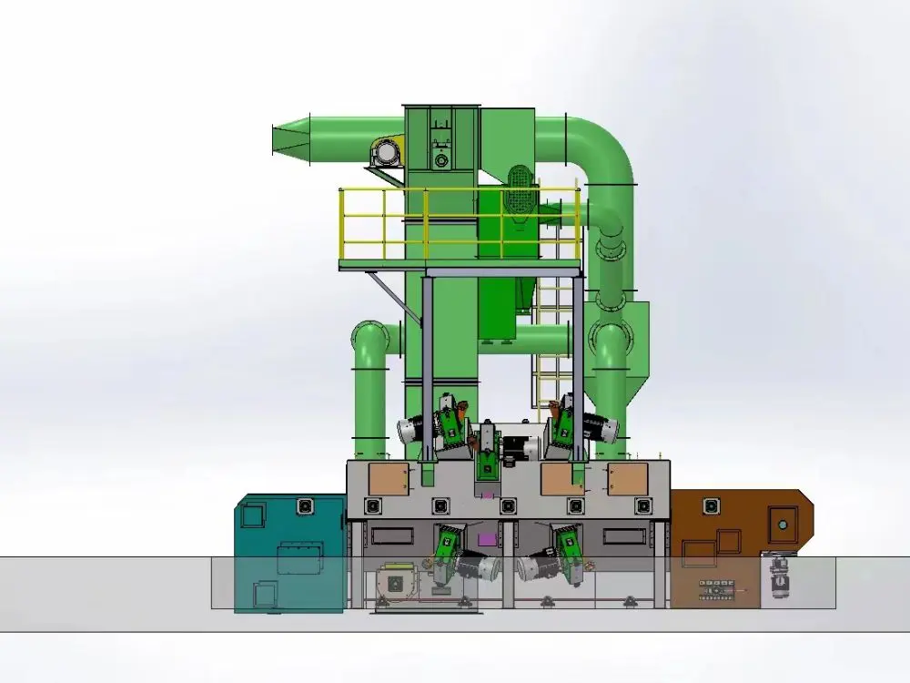 Mesh Belt Shot Blasting Machine  Wire mesh conveyor shot blast machine  Wire belt blast machine (4).jpg
