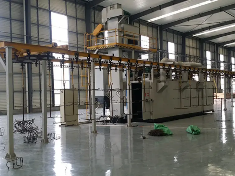 Xinke Catenary Spinner Hanger For Foundry Castings Cleaning Metal Shot Sand Pendant Chain Shot Blasting Machine