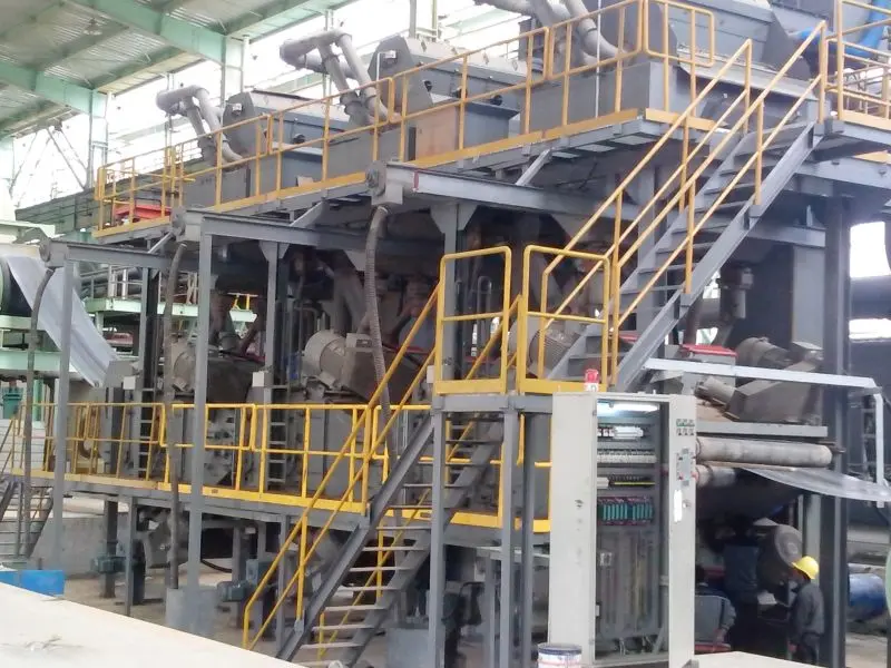 Steel Strip Shot Blasting Machines Stainless Steel Rolled Coil Shot Blasting Machine (27)z3w