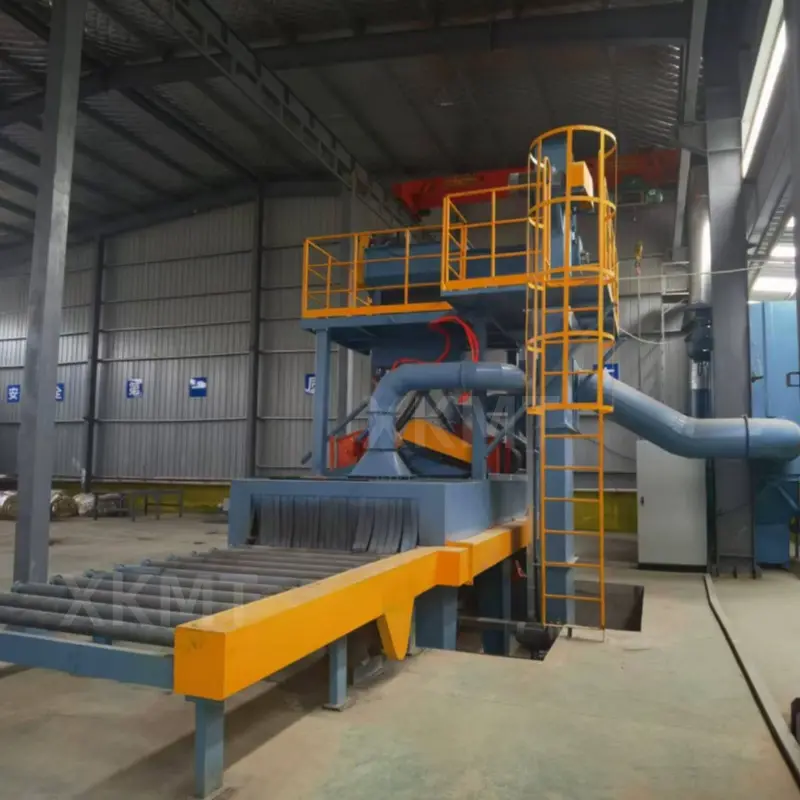 The development of new pass through shot blasting machine