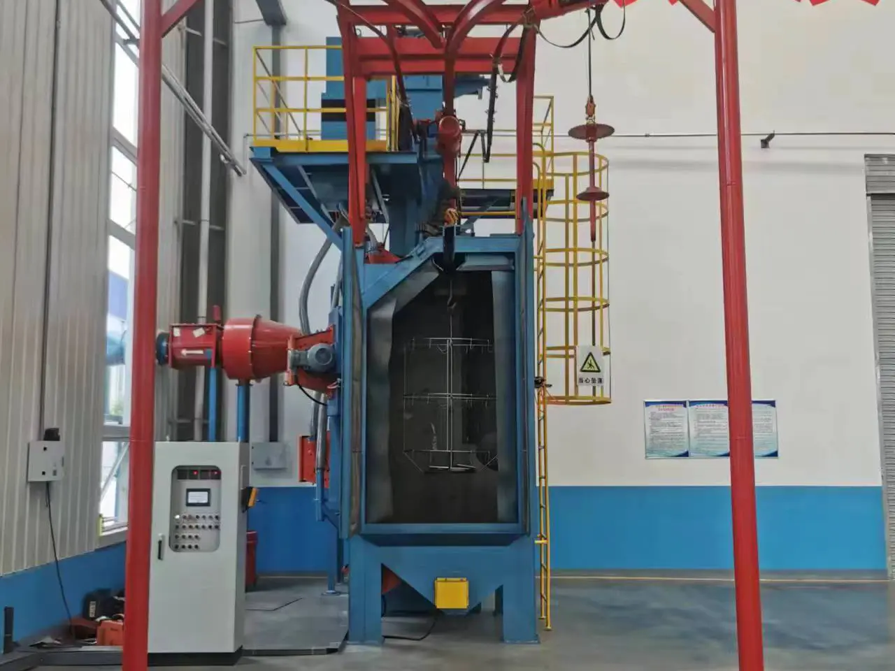 Hook Type Shot Blasting Machine  Spinner Hanger Type Shot Blasting Machine  hoist type shot blast mach ( (7).jpg