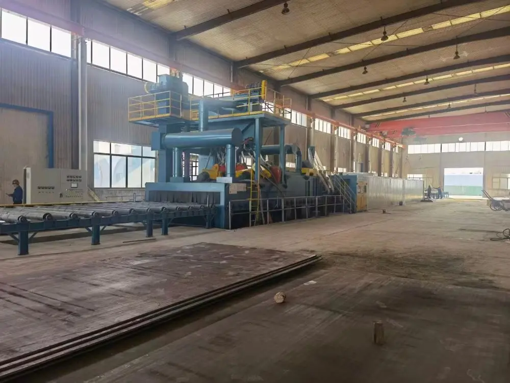 Pass Through Shot Blasting Machine  Roller Conveyor Shot Blaster (27)mos