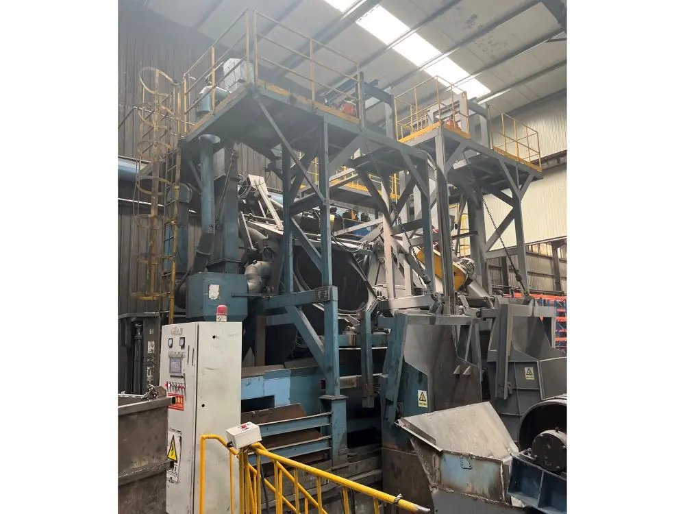 Tiltling Drum Shot Blasting Machine Automatic loading Rotary drum Shot Blasting Machine  Inclined s (1).jpg