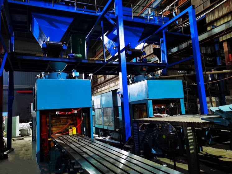 Automatic Claygreen sand moulding production line Vertical Flaskless Molding Machine (24)ngg