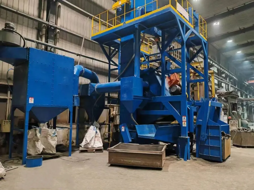 Drum Type Shot Blasting Machine  Rotary Barrel Shot Blasting Machine  Tilting drum shot blasting mac (3)u6t
