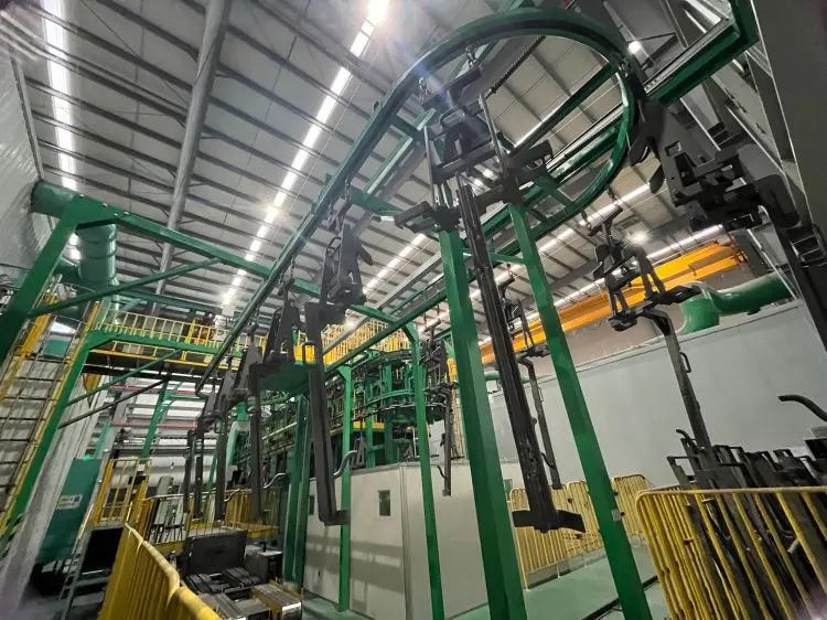 Pass through monorail shot blasting machine  Catenary suspension shot blasting machine (24)k10