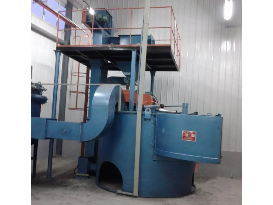 Rotary Table Shot Blasting Machine  Table type blasting machine  Automatic with a rotary table (22)bet