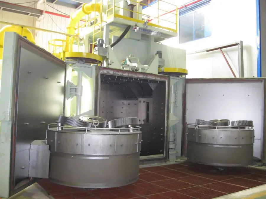 Rotary Table Shot Blasting Machine  Table type blasting machine  Automatic with a rotary table (23)ock