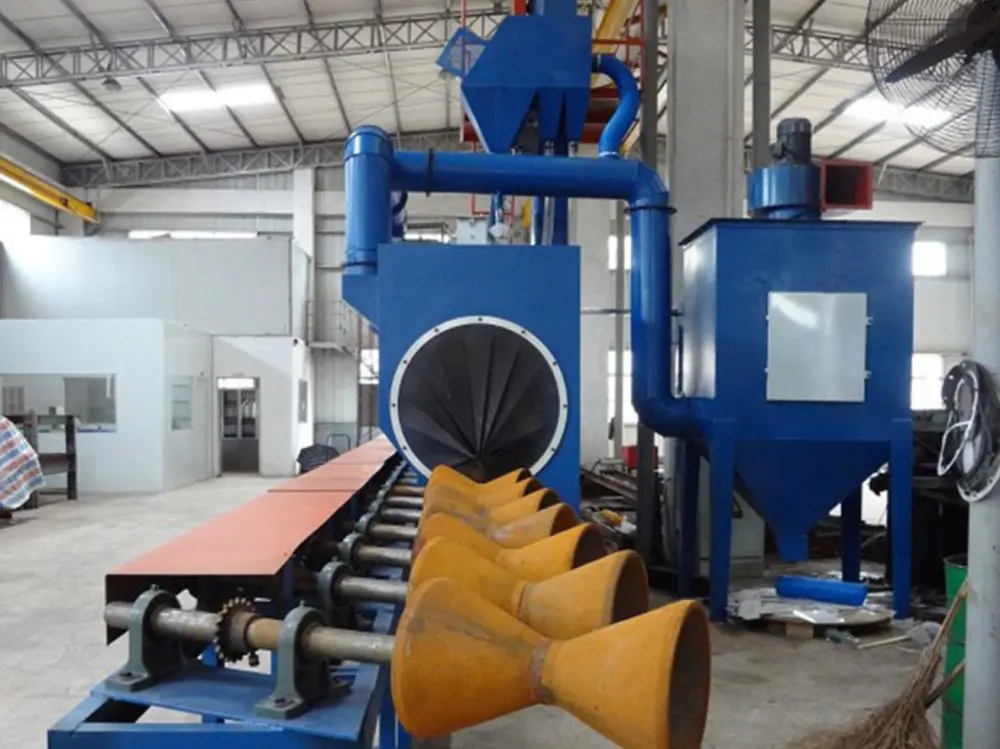 Efficient and reliable equipment for cleaning the outer surface of steel pipe shot blasting machine