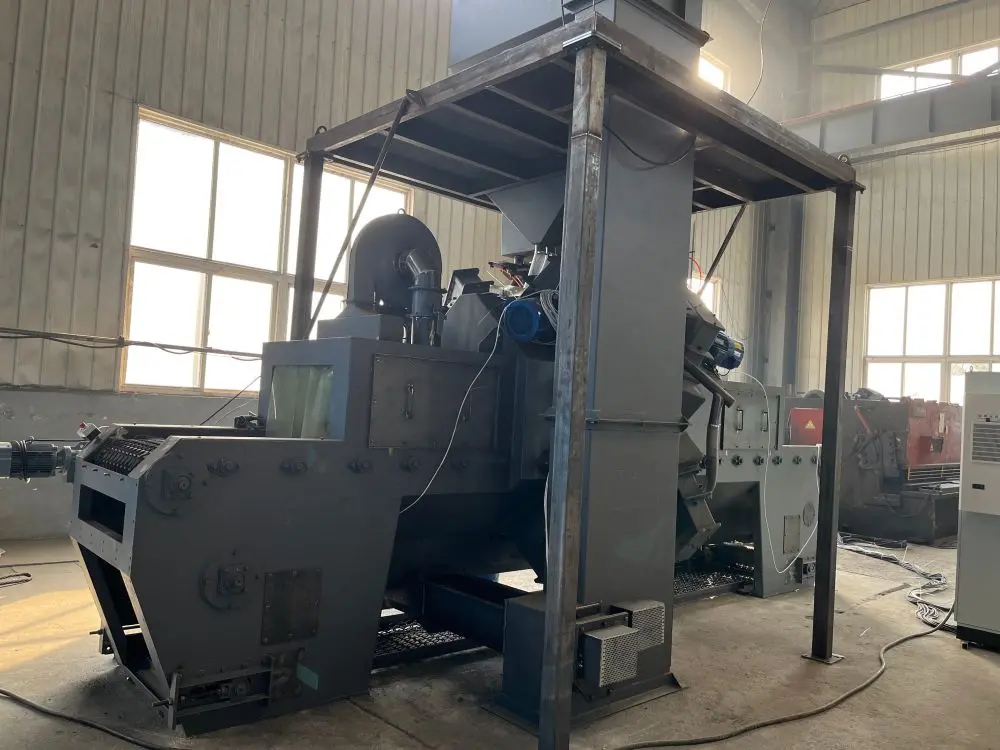 Mesh Belt Shot Blasting Machine  Wire mesh conveyor shot blast machine  Wire belt blast machine (5).jpg