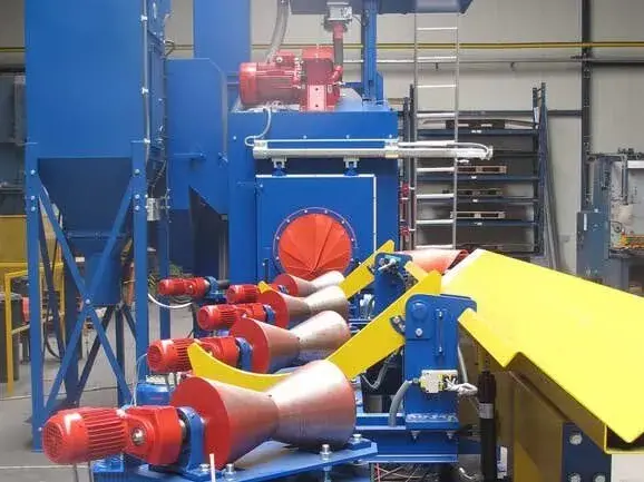 Steel Pipe shot blasting machine  Pipe shot blaster  Pipes Auto Blasting Machine for Pipe External (20)lxz