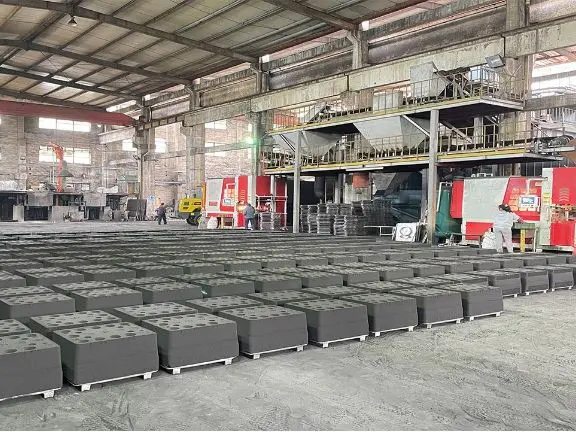 Automatic Claygreen sand moulding production line Horizontal Flaskless Molding Machine (26)fmc