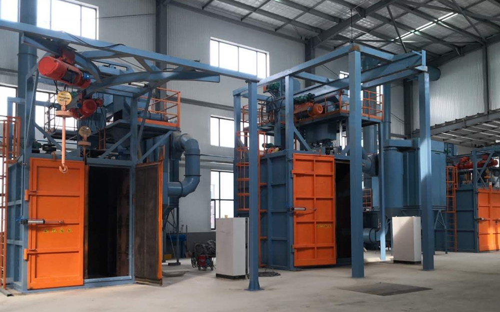 Automatic Shot Blasting Machine For Cleaning Metal Metal & Metallurgy Machinery Hook Type Shot Blasting Cleaning Machine