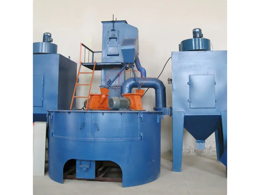 Rotary Table Shot Blasting Machine  Table type blasting machine  Automatic with a rotary table (21)5c5